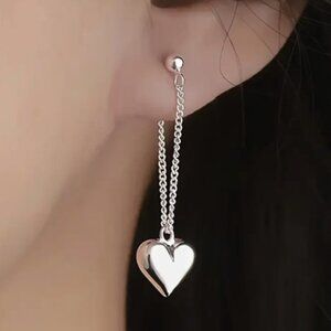 Beautiful Stainless Steel Floating Medium Bubble Heart on a Chain